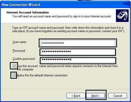 Username And Passwords